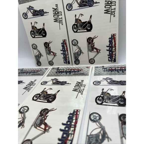 Neo Discovery American Chopper Motorcycle Temporary Tattoos Harley 5 Sheets - Picture 5 of 15